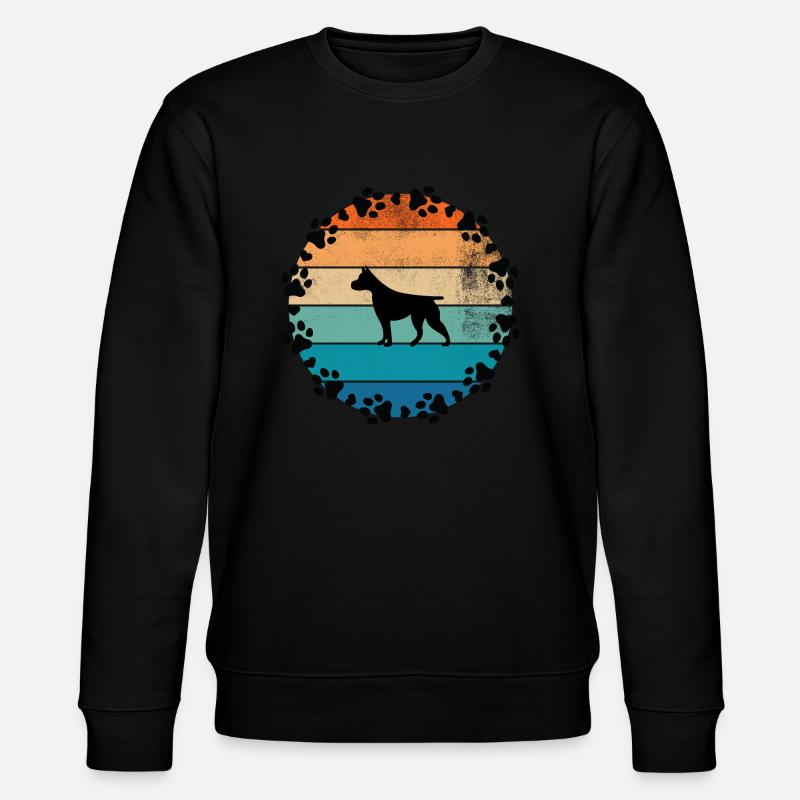 Hunde Sonne Pitbull - Stanley/Stella Unisex Bio-Sweatshirt CHANGER  - Schwarz