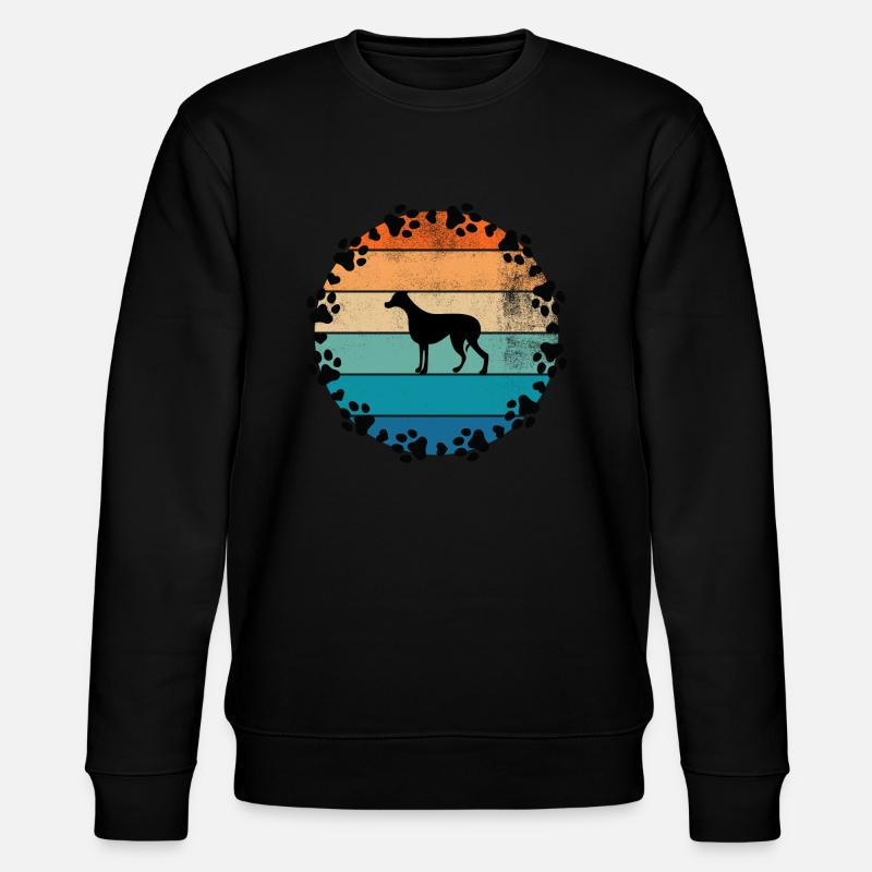 Hunde Sonne Dobermann - Stanley/Stella Unisex Bio-Sweatshirt CHANGER  - Schwarz