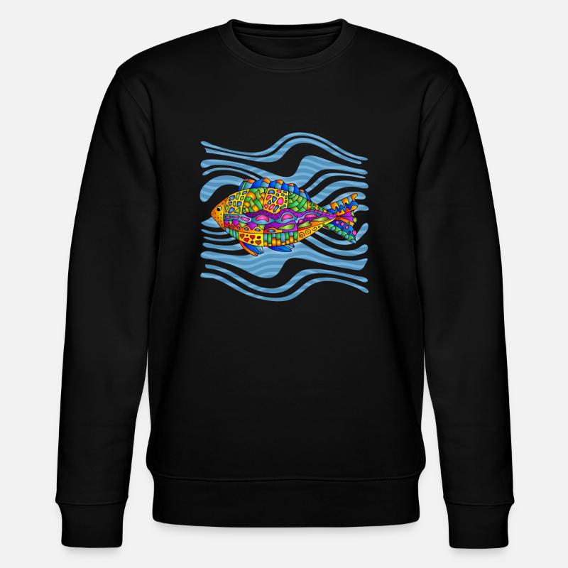 Poisson - Sweat bio CHANGER Stanley/Stella Unisexe - noir