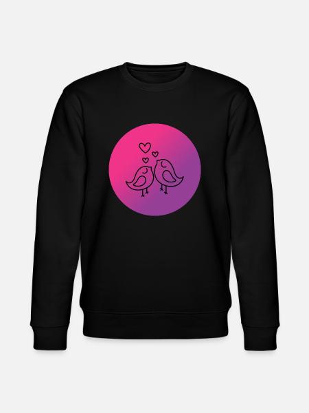 Love birds - Stanley/Stella CHANGER Unisex Organic Sweatshirt - black
