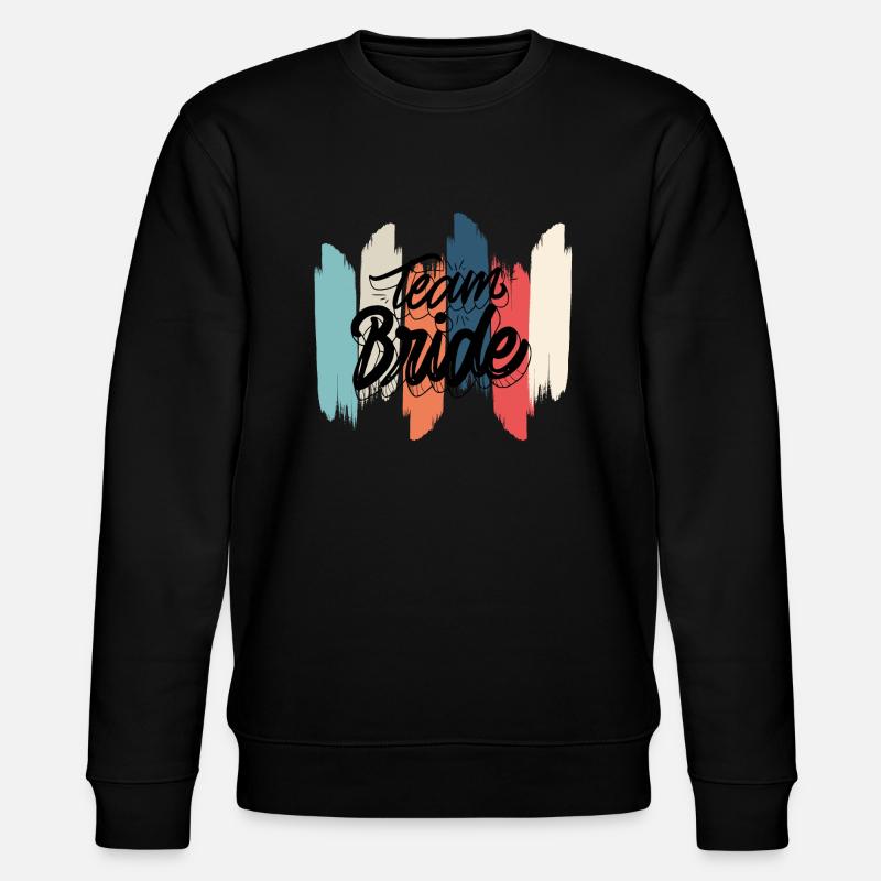 Regenbogen Brautteam - Stanley/Stella Unisex Bio-Sweatshirt CHANGER  - Schwarz
