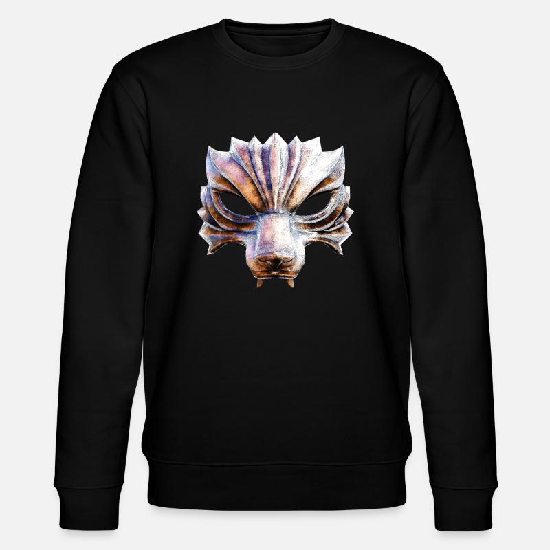 Wolf warrior mask - Stanley/Stella CHANGER Unisex Organic Sweatshirt - black