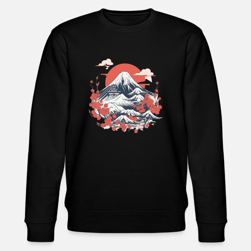 Japanische Folklore - Stanley/Stella Unisex Bio-Sweatshirt CHANGER  - Schwarz