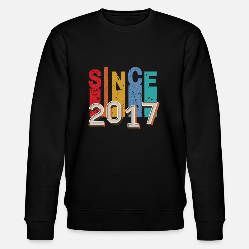 Since 2017 retro - Sweat bio CHANGER Stanley/Stella Unisexe - noir