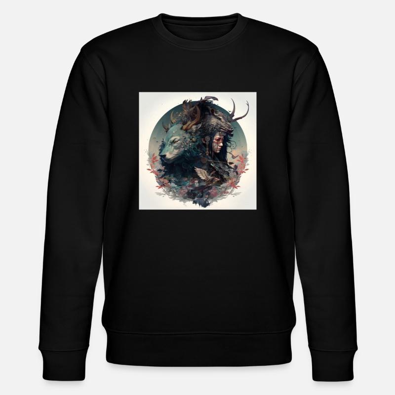 Puissant chasseur japonais - Sweat bio CHANGER Stanley/Stella Unisexe - noir