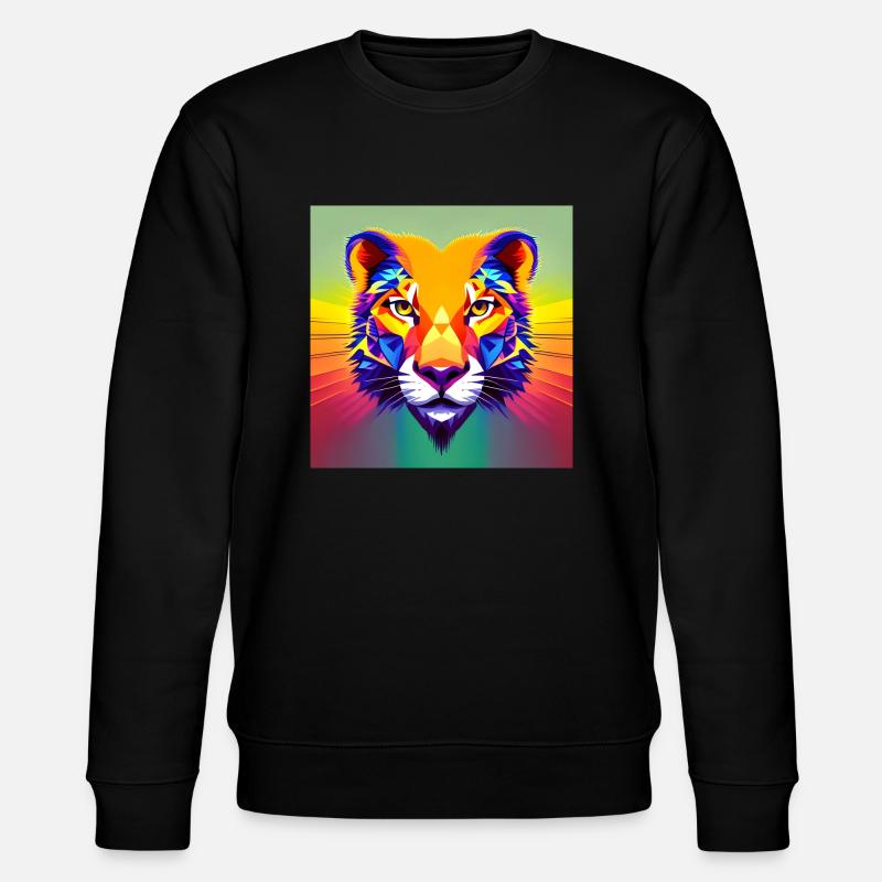 Lion flashy - Sweat bio CHANGER Stanley/Stella Unisexe - noir