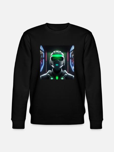 Cyberpunk Space Soldier - Stanley/Stella CHANGER Unisex Organic Sweatshirt - black