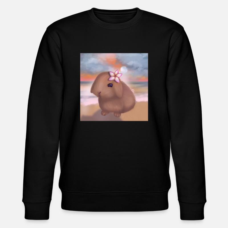Lapin à la plage - Sweat bio CHANGER Stanley/Stella Unisexe - noir