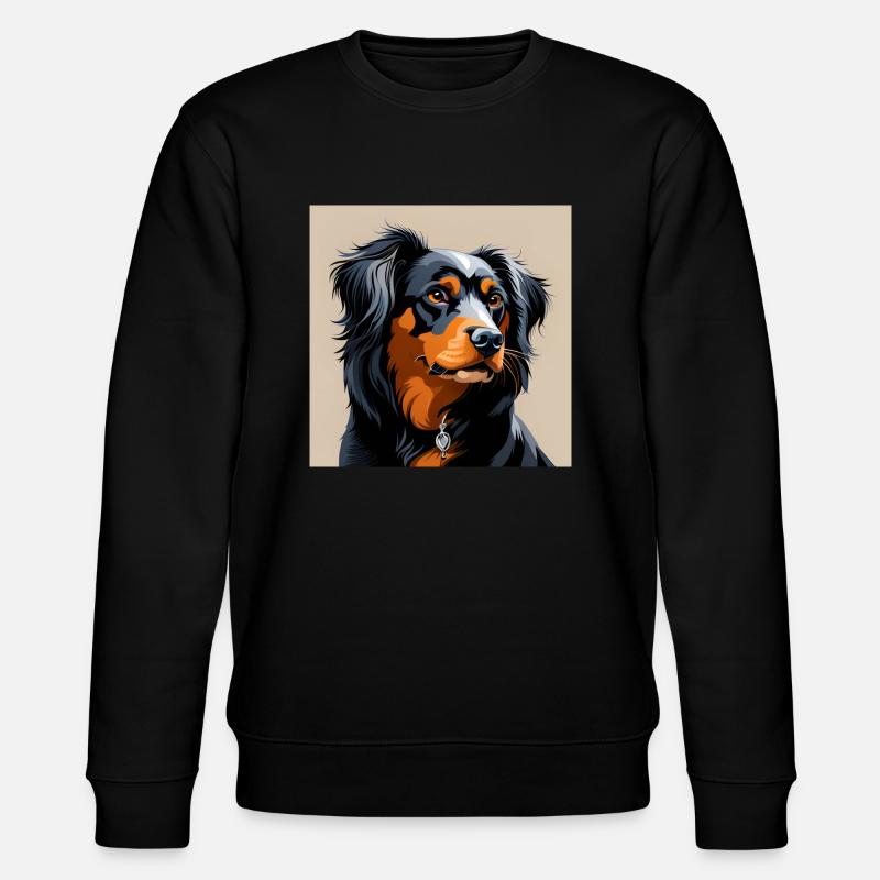 Hund - Stanley/Stella Unisex Bio-Sweatshirt CHANGER  - Schwarz