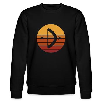 Archery Gift Saying Archery - Stanley/Stella CHANGER Unisex Organic Sweatshirt - black - Front - Nik (191cm) & Marisol (170cm)