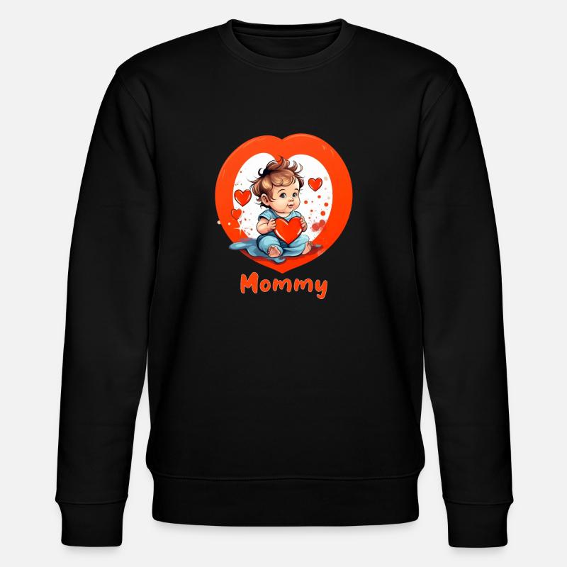 Ich Herz Mama - Stanley/Stella Unisex Bio-Sweatshirt CHANGER - Schwarz