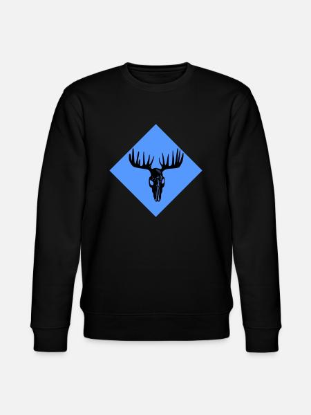 Moose Skull - Stanley/Stella CHANGER Unisex Organic Sweatshirt - black