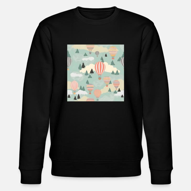 Floating Dreams: Heißluftballon-Kollektion - Stanley/Stella Unisex Bio-Sweatshirt CHANGER - Schwarz