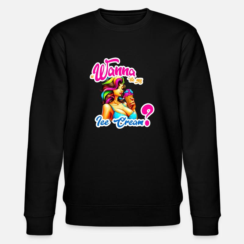 Lust auf Eiscreme? - Stanley/Stella Unisex Bio-Sweatshirt CHANGER - Schwarz