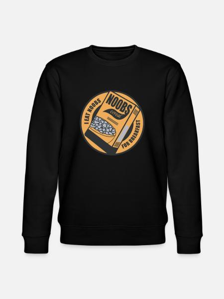 n00b Breakfast - Stanley/Stella CHANGER Unisex Organic Sweatshirt - black