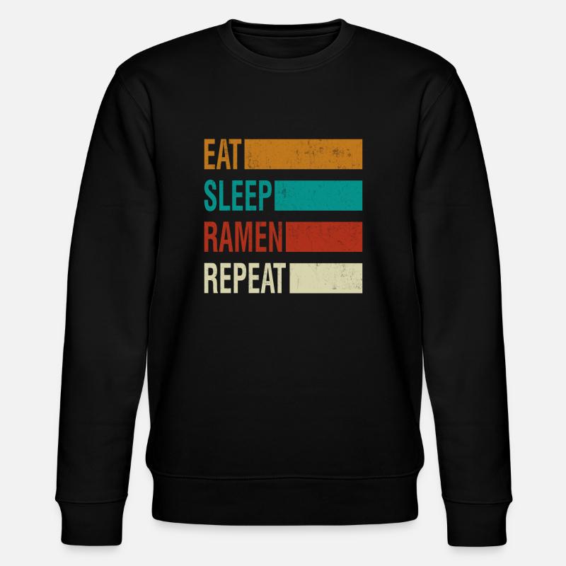 Eat Sleep Ramen Repeat - Stanley/Stella Unisex Bio-Sweatshirt CHANGER  - Schwarz