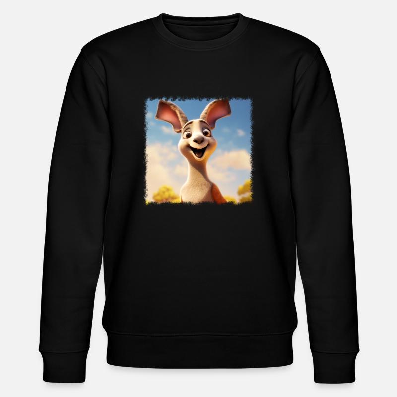 kangourou mignon - Sweat bio CHANGER Stanley/Stella Unisexe - noir