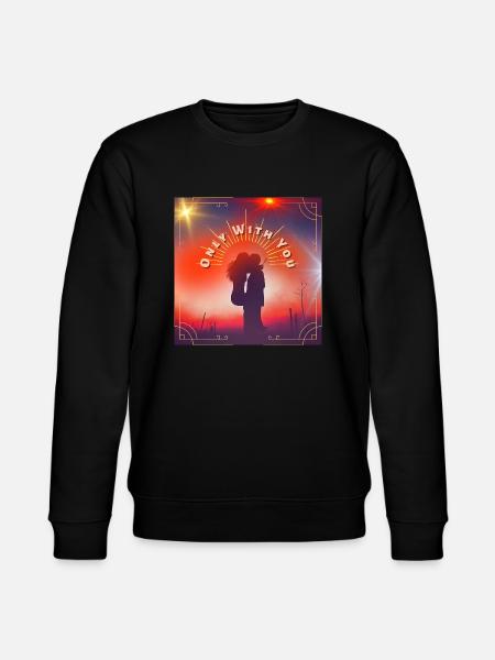 Kun med dig - Stanley/Stella økologisk unisex-sweatshirt CHANGER  - sort