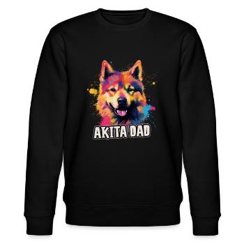 Akita Dog Cadeau Dire - Sweat bio CHANGER Stanley/Stella Unisexe - noir - Devant - Nik (191cm) & Marisol (170cm)