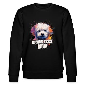 Bichon Frise Dog Cadeau Dire - Sweat bio CHANGER Stanley/Stella Unisexe - noir - Devant - Nik (191cm) & Marisol (170cm)