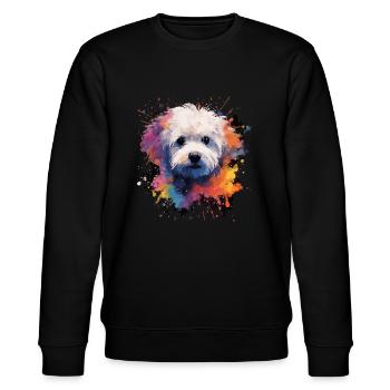 Bichon Frise Dog Cadeau Dire - Sweat bio CHANGER Stanley/Stella Unisexe - noir - Devant - Nik (191cm) & Marisol (170cm)