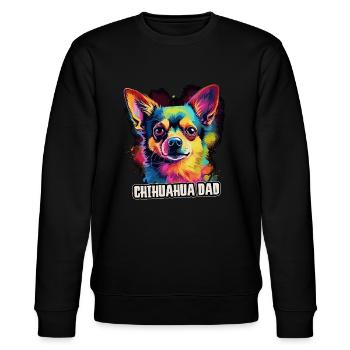 Chihuahua Dog Cadeau Dire - Sweat bio CHANGER Stanley/Stella Unisexe - noir - Devant - Nik (191cm) & Marisol (170cm)