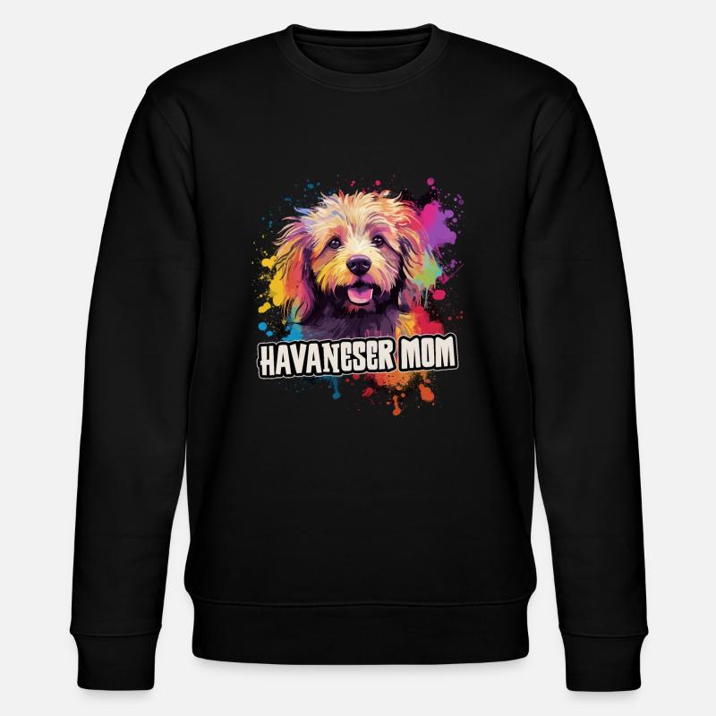 Havaneser Hund Geschenk Spruch - Stanley/Stella Unisex Bio-Sweatshirt CHANGER - Schwarz
