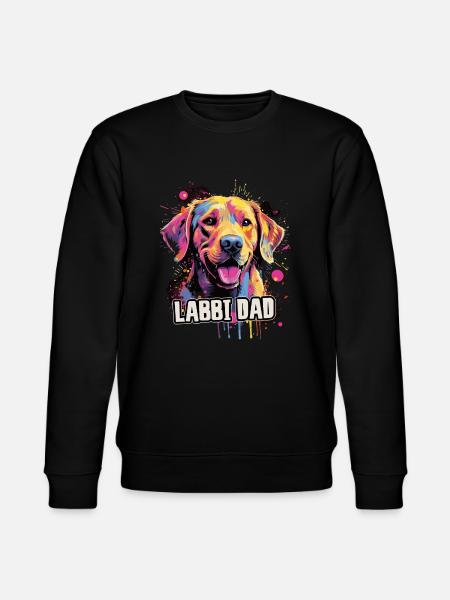 Labbi Hund Geschenk Spruch - Stanley/Stella Unisex Bio-Sweatshirt CHANGER - Schwarz