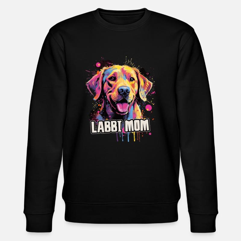 Labbi Hund Geschenk Spruch - Stanley/Stella Unisex Bio-Sweatshirt CHANGER  - Schwarz