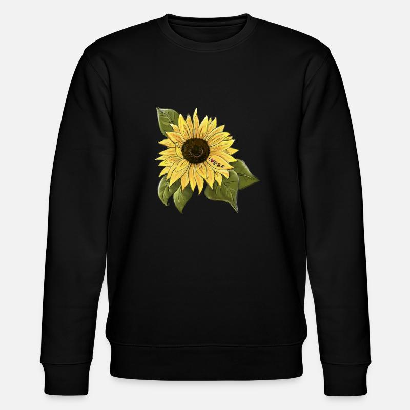 Sonnenblume 🌻 - Stanley/Stella Unisex Bio-Sweatshirt CHANGER  - Schwarz