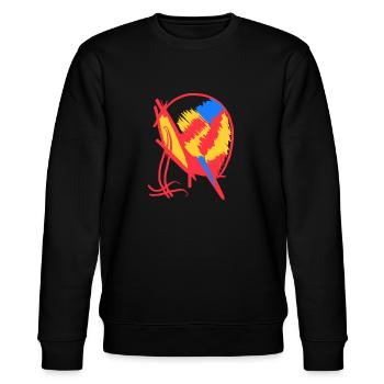 Rouge Bleu Jaune Abstraction - Sweat bio CHANGER Stanley/Stella Unisexe - noir - Devant - Nik (191cm) & Marisol (170cm)