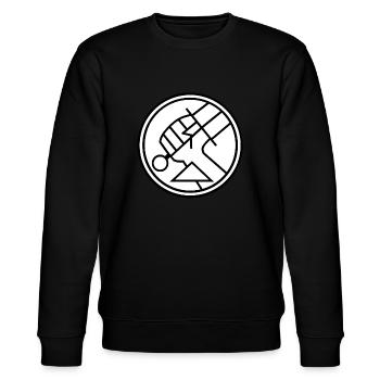 Hellboy BPRD - Stanley/Stella Unisex Bio-Sweatshirt CHANGER  - Schwarz - Vorne - Nik (191cm) & Marisol (170cm)