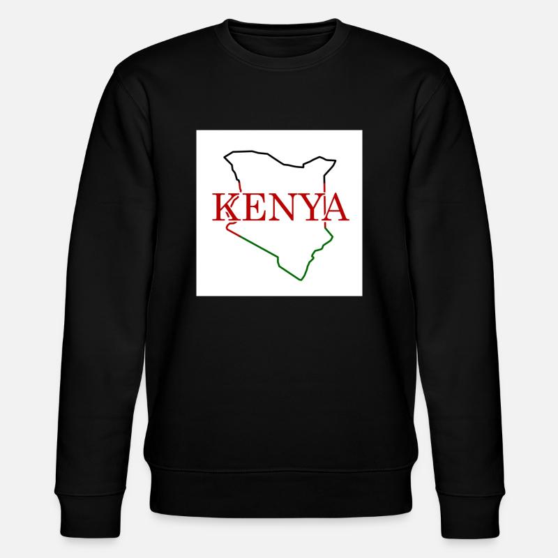 Carte du Kenya - Sweat bio CHANGER Stanley/Stella Unisexe - noir