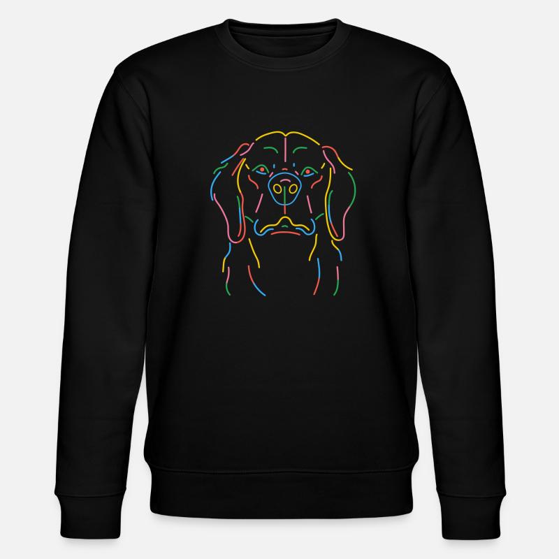 NEON DOG - Stanley/Stella Unisex Bio-Sweatshirt CHANGER  - Schwarz