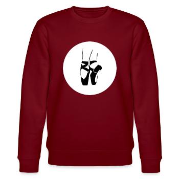 Dancing Dance Music - Stanley/Stella Unisex Bio-Sweatshirt CHANGER  - Burgunderrot - Vorne - Nik (191cm) & Marisol (170cm)