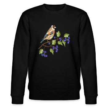 Bunter Vogel - Stanley/Stella Unisex Bio-Sweatshirt CHANGER  - Schwarz - Vorne - Nik (191cm) & Marisol (170cm)