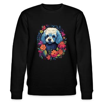 Bichon Frise Chien Cadeau - Sweat bio CHANGER Stanley/Stella Unisexe - noir - Devant - Nik (191cm) & Marisol (170cm)