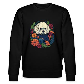 Bichon Frise Chien Cadeau - Sweat bio CHANGER Stanley/Stella Unisexe - noir - Devant - Nik (191cm) & Marisol (170cm)