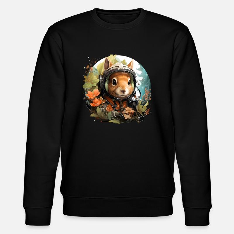 Austronate squirrel - Stanley/Stella CHANGER Unisex Organic Sweatshirt - black