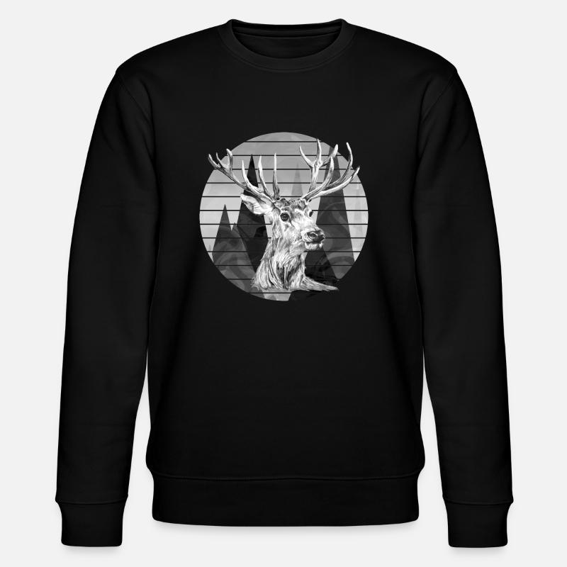 Cerf - Sweat bio CHANGER Stanley/Stella Unisexe - noir