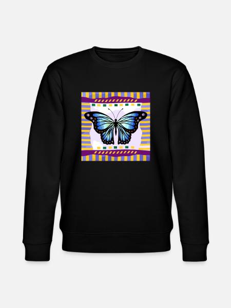 Butterfly - Stanley/Stella CHANGER Unisex Organic Sweatshirt - black