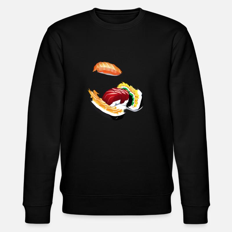 Sushi - Stanley/Stella Unisex Bio-Sweatshirt CHANGER  - Schwarz