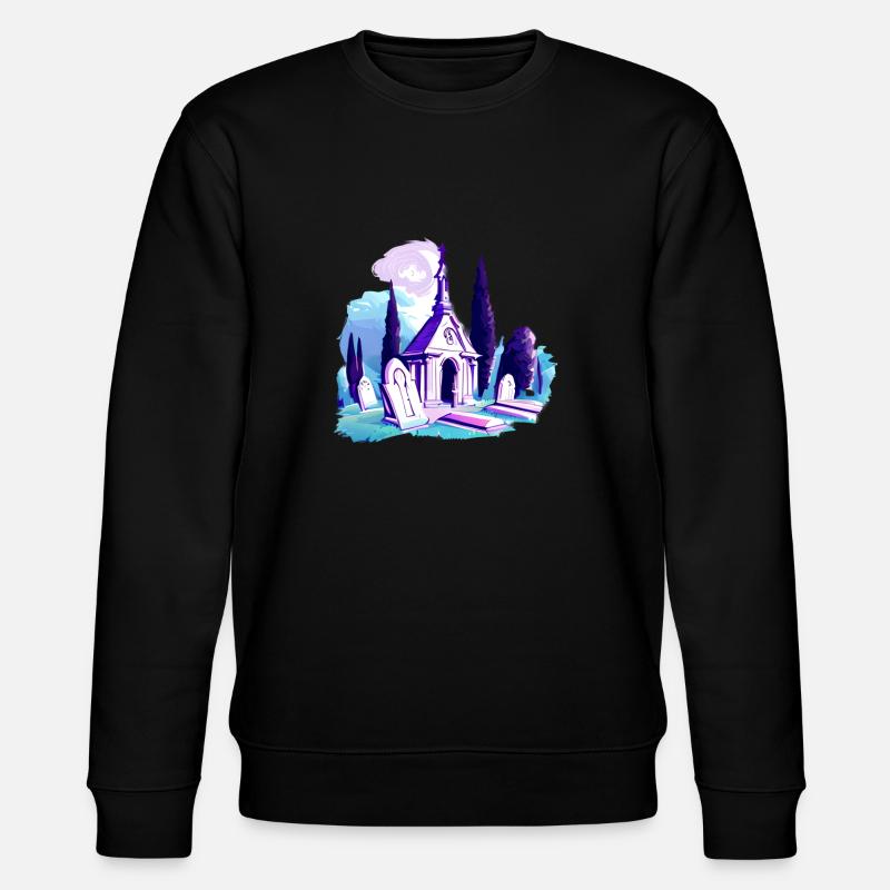 Friedhof Gräber Grab Mausoleum - Stanley/Stella Unisex Bio-Sweatshirt CHANGER  - Schwarz