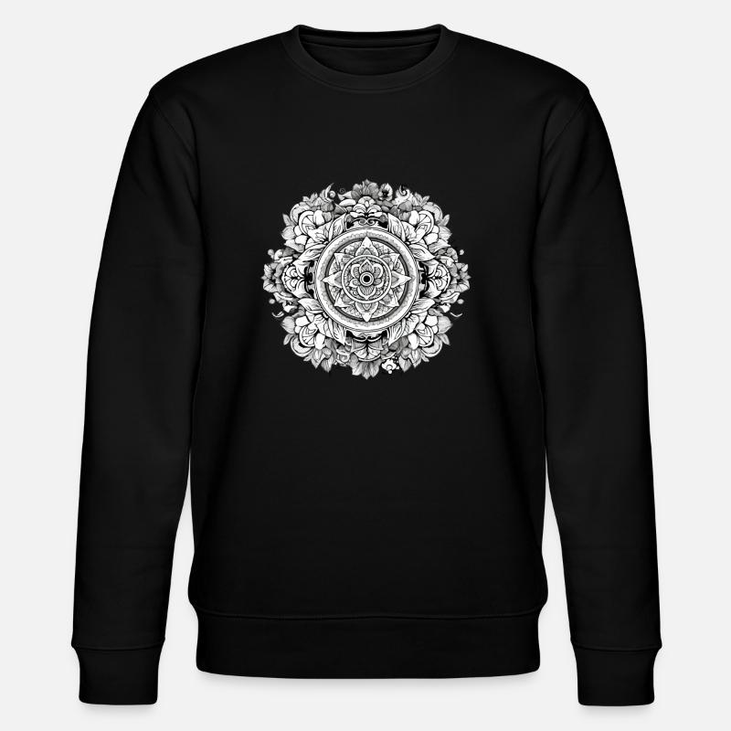 Mandala Zen n°1 - Sweat bio CHANGER Stanley/Stella Unisexe - noir