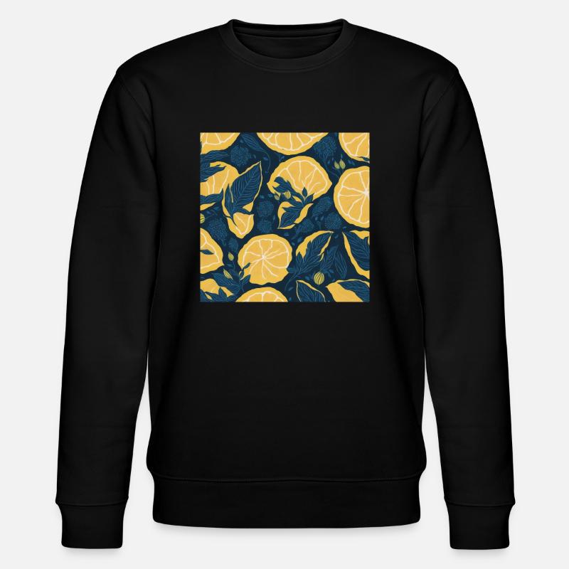 Zitrone - Stanley/Stella Unisex Bio-Sweatshirt CHANGER  - Schwarz