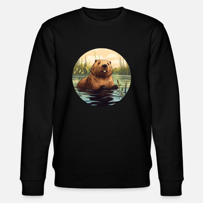 Beaver Waters - Stanley/Stella CHANGER Unisex Organic Sweatshirt - black