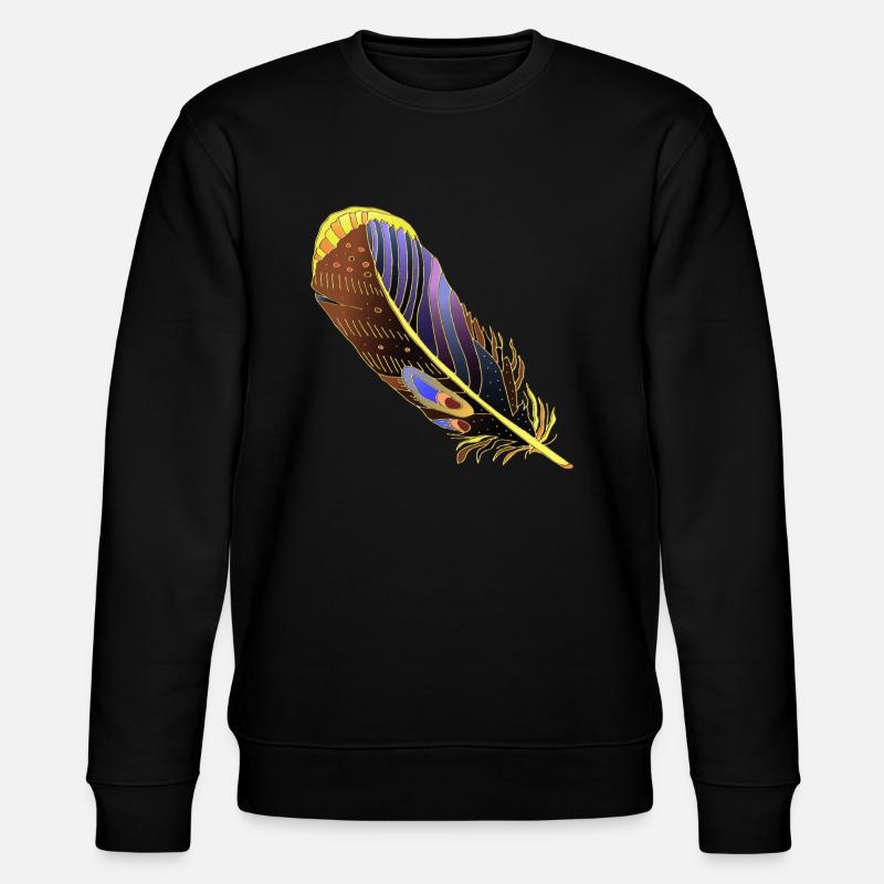 Feder - Stanley/Stella Unisex Bio-Sweatshirt CHANGER  - Schwarz