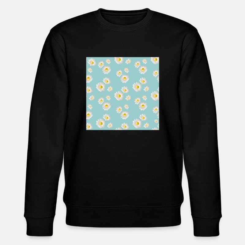 Fleur de marguerite Gänseblümchen - Sweat bio CHANGER Stanley/Stella Unisexe - noir