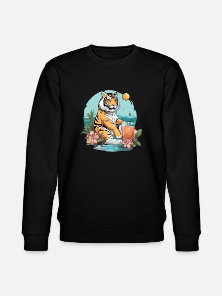 Koli the tiger reelax - Stanley/Stella CHANGER Unisex Organic Sweatshirt - black