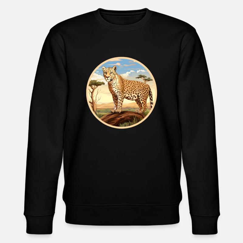 Léopard - Sweat bio CHANGER Stanley/Stella Unisexe - noir